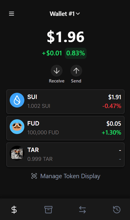 Sui Network wallet web extension, forked from Suiet.